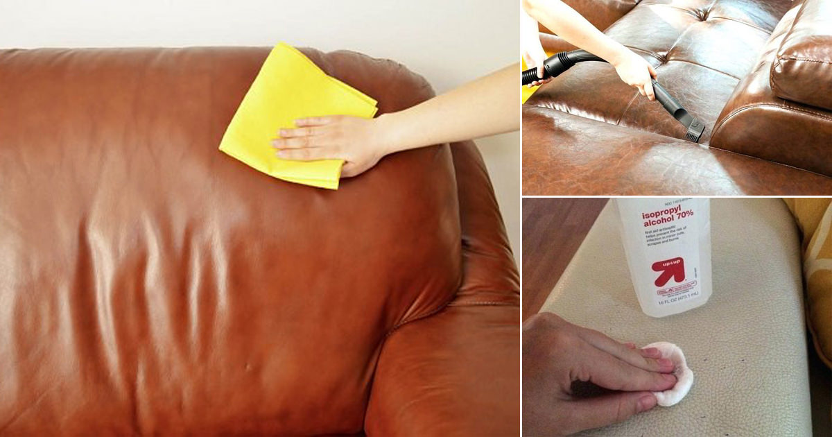 cách làm sạch ghế sofa giả da