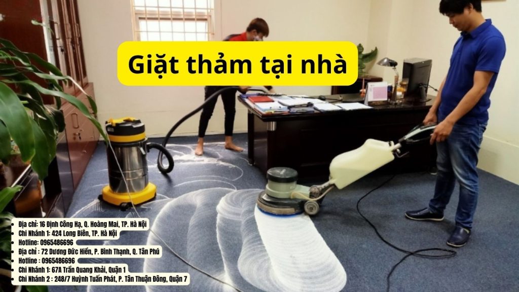 giặt thảm tại nhà